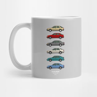 Saab 9000 classic car collection Mug